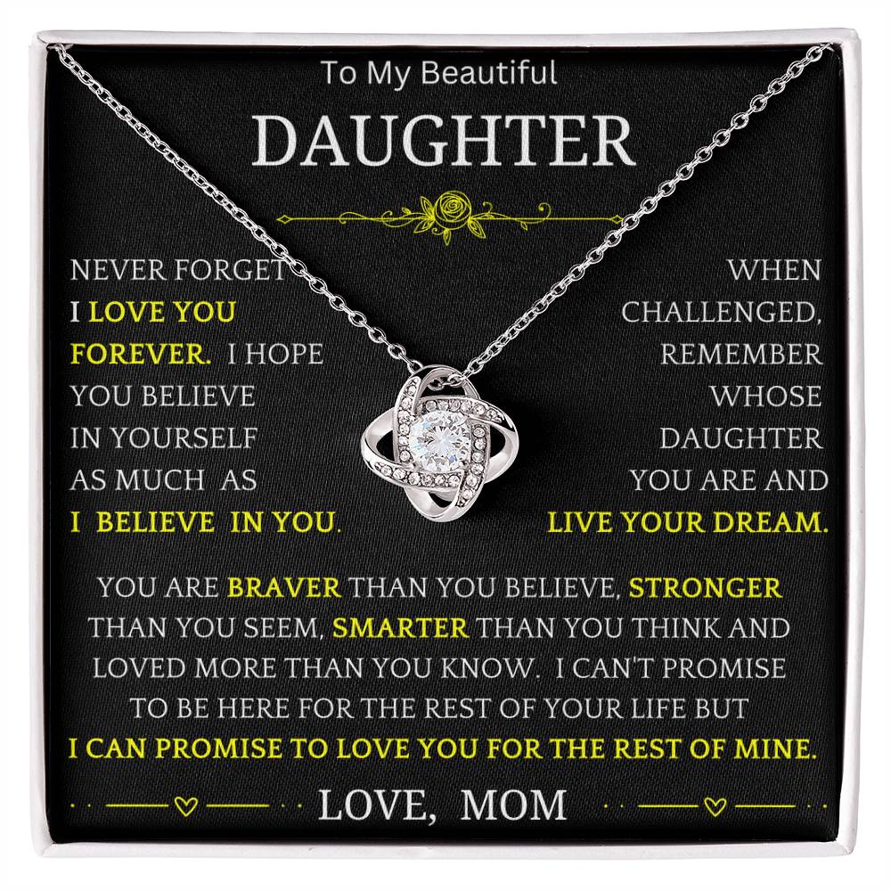 Live Your Dreams Necklace Gift For Daughter bwy3