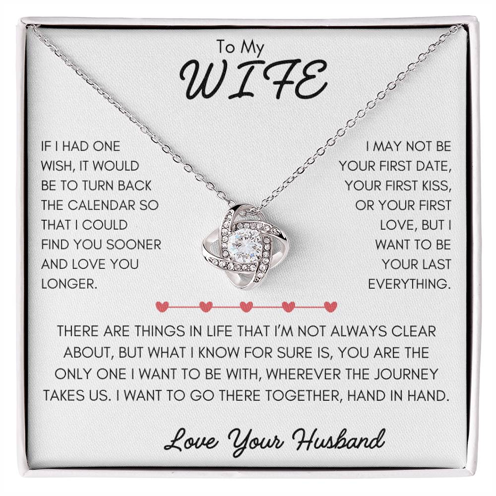 Turn Back Time Necklace Gift Wife