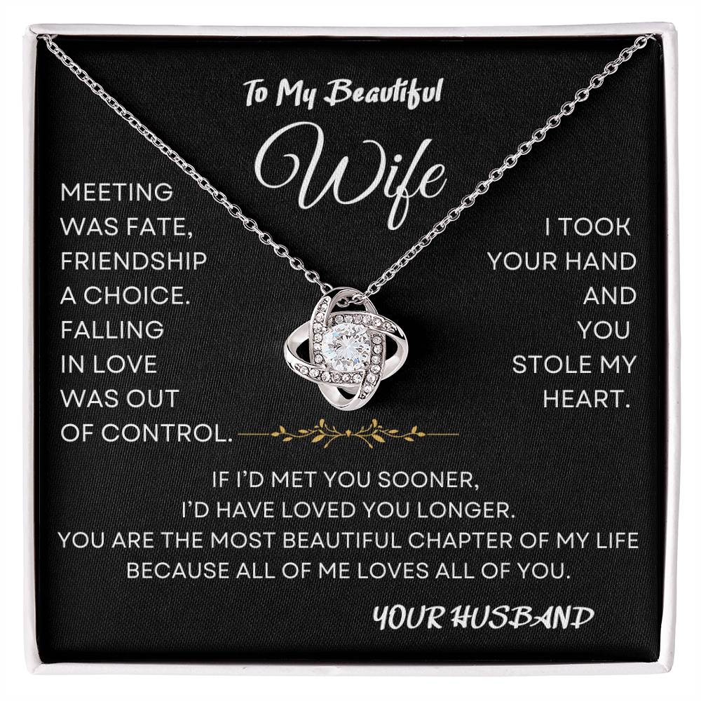 Beautiful Chapter Necklace Gift Wife