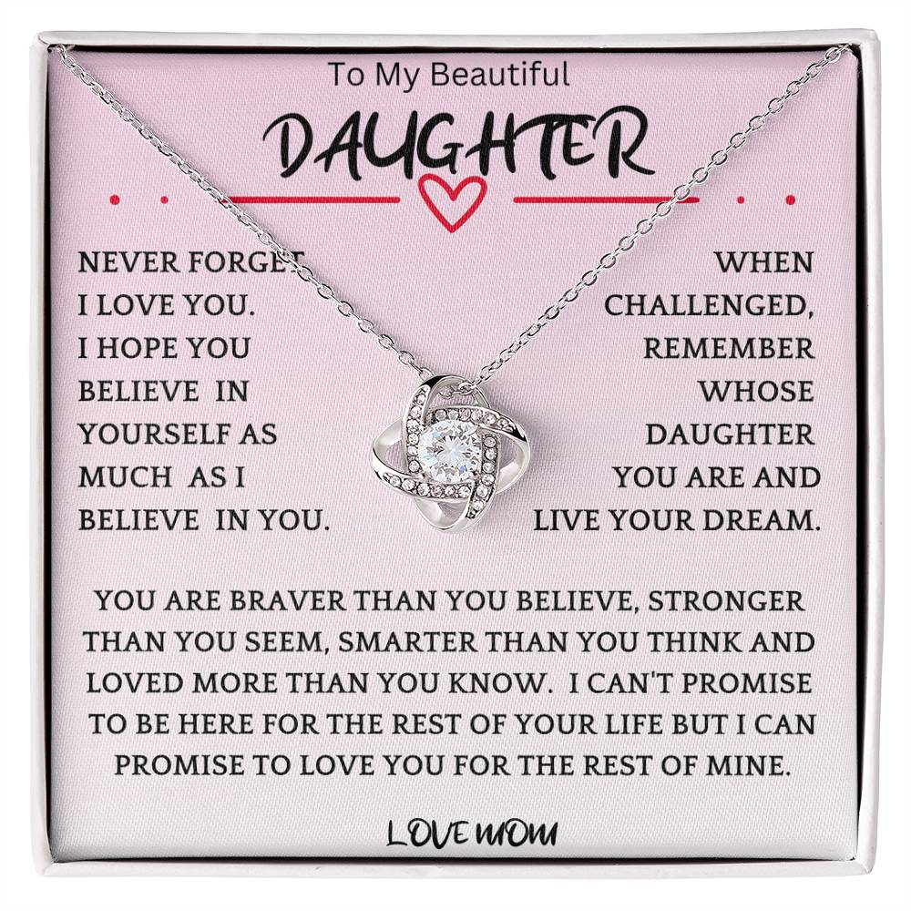 Live Your Dreams Necklace Gift For Daughter pbr