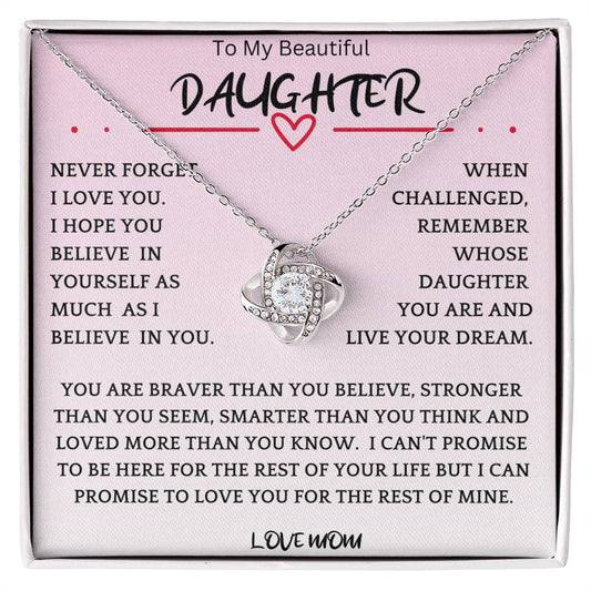 Live Your Dreams Necklace Gift For Daughter pbr