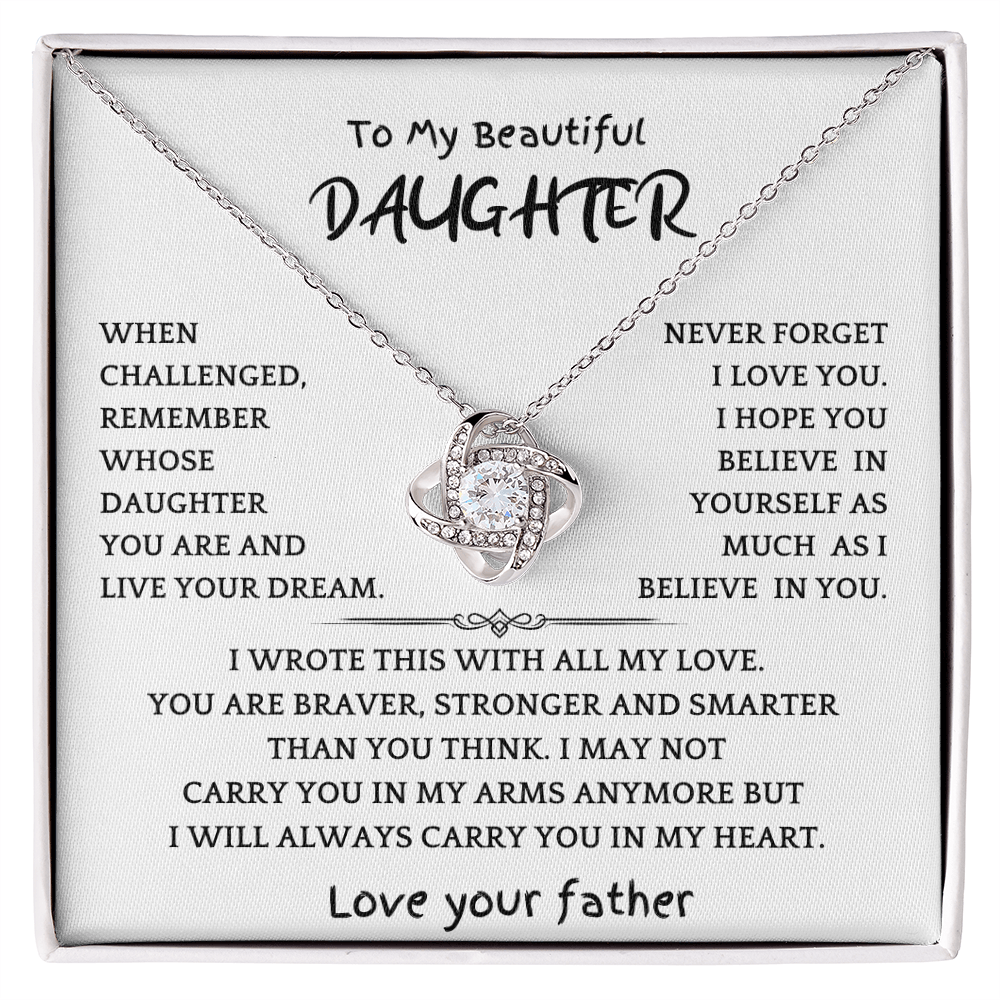 Awesome Daughter Necklace Gift