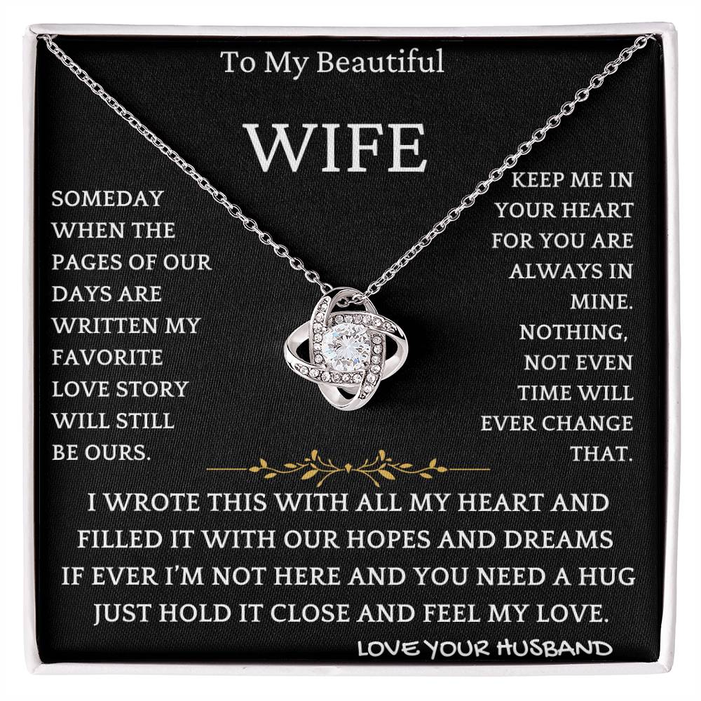 Heartfelt Wife Gift Necklace