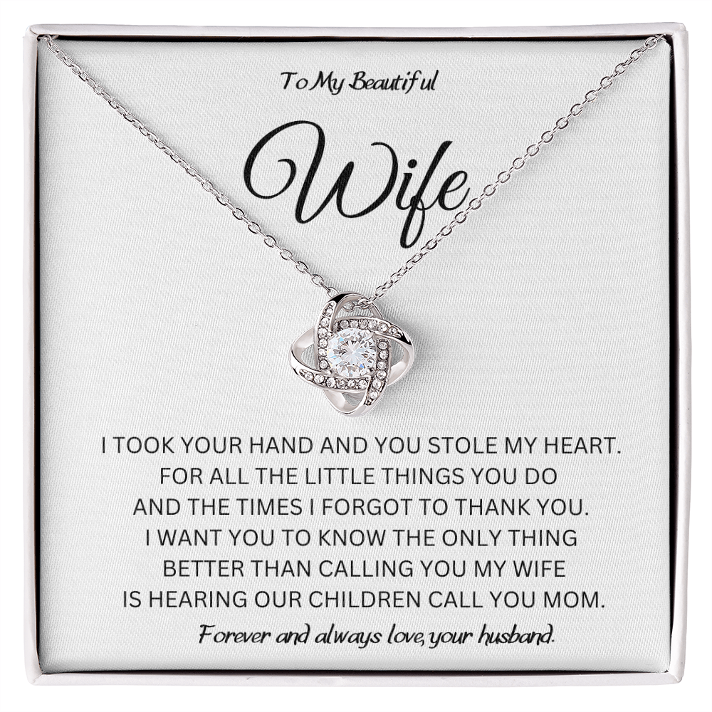 Our Children Call You Mom Wife Necklace