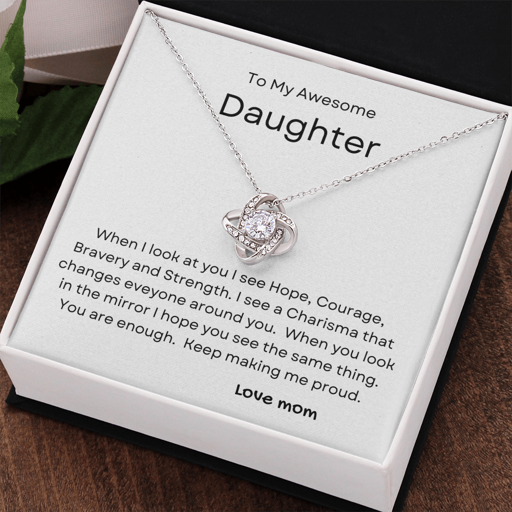 You Are Enough Necklace From Mom