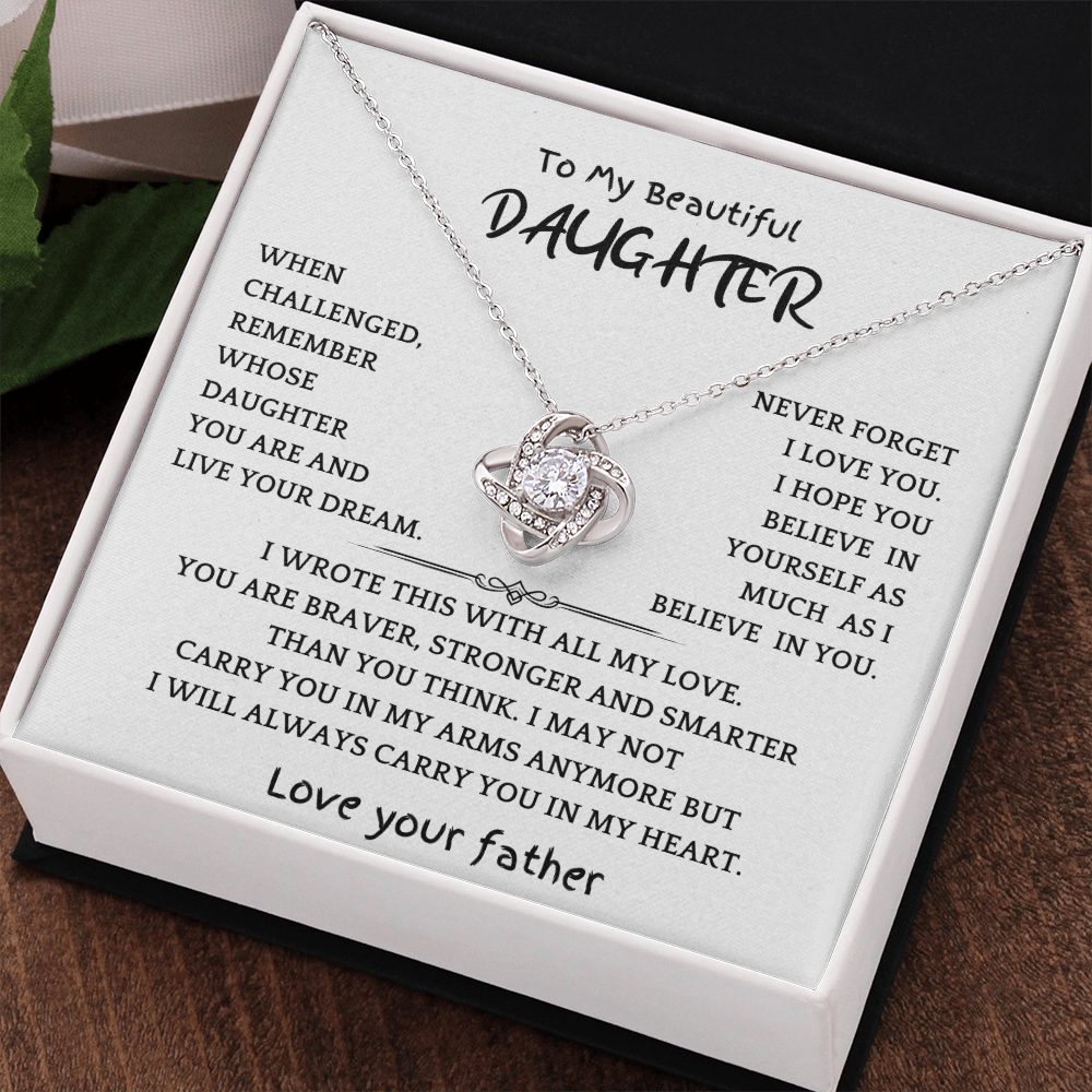 Awesome Daughter Necklace Gift