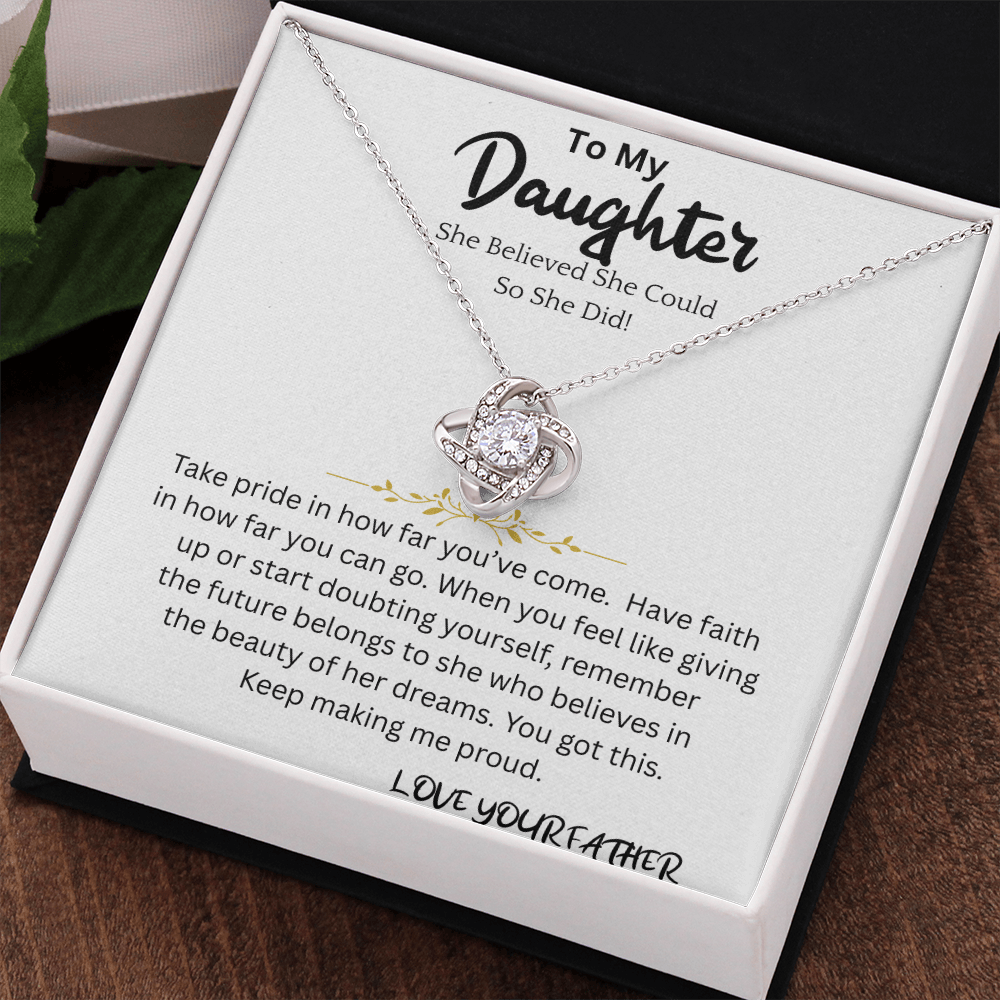 Believed She Could Necklace Gift For Daughter