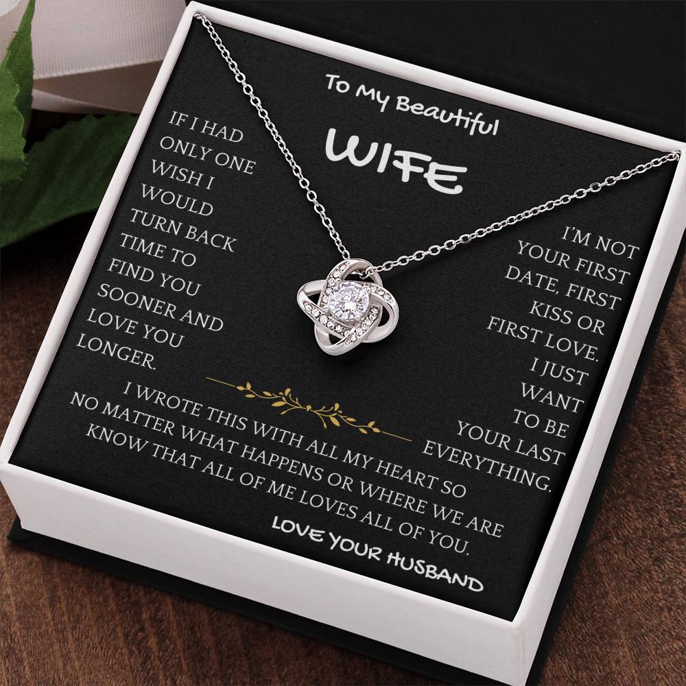 First Kiss Necklace Gift Wife