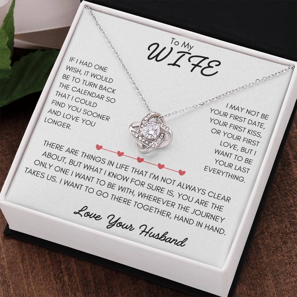 Turn Back Time Necklace Gift Wife