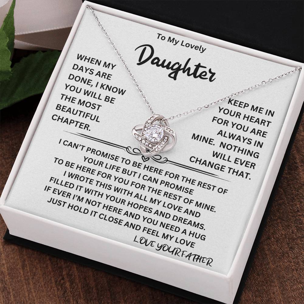 Beautiful Chapter Necklace Gift For Daughter