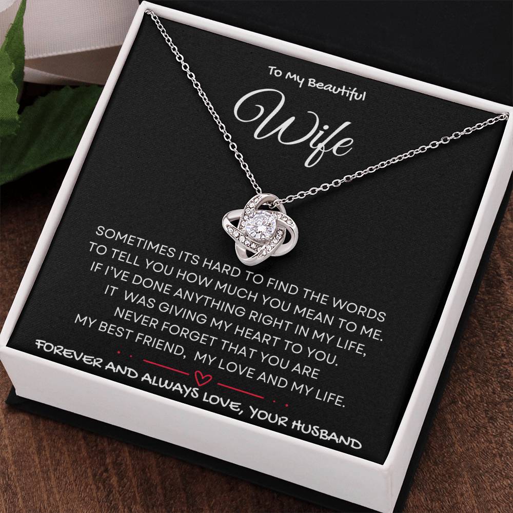 Gave My Heart Necklace Wife Gift