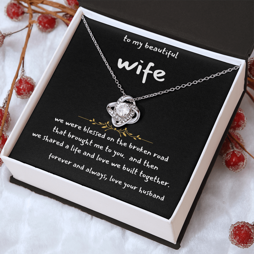 blessed together wife necklace