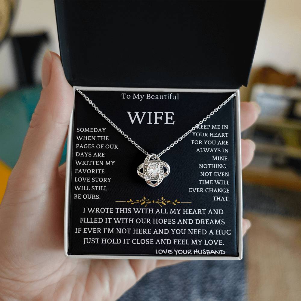 Heartfelt Wife Gift Necklace