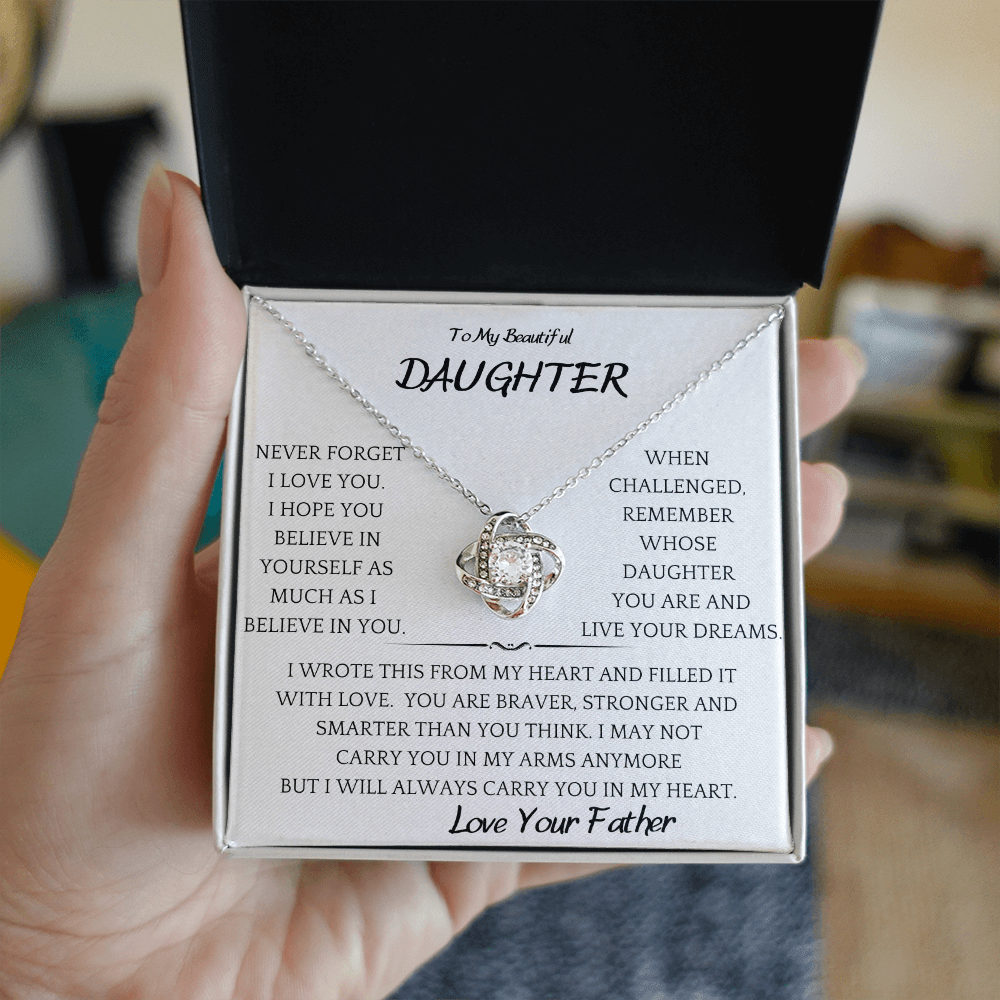 Believe In You Daughter Necklace