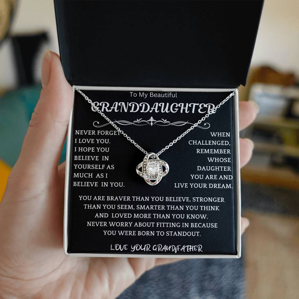 Live Your Dreams Necklace Gift From Grandfather