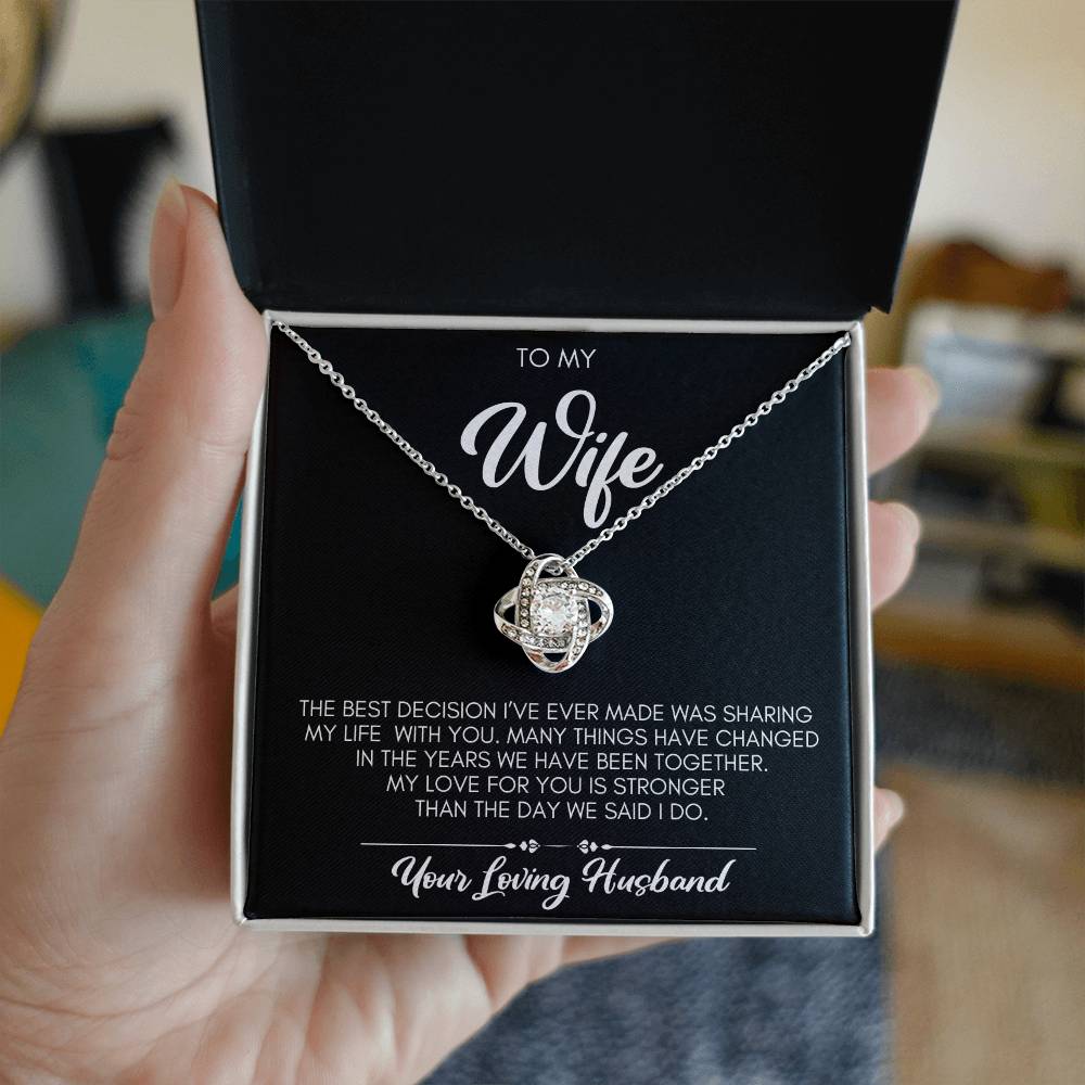 Best Decision Necklace Gift Wife