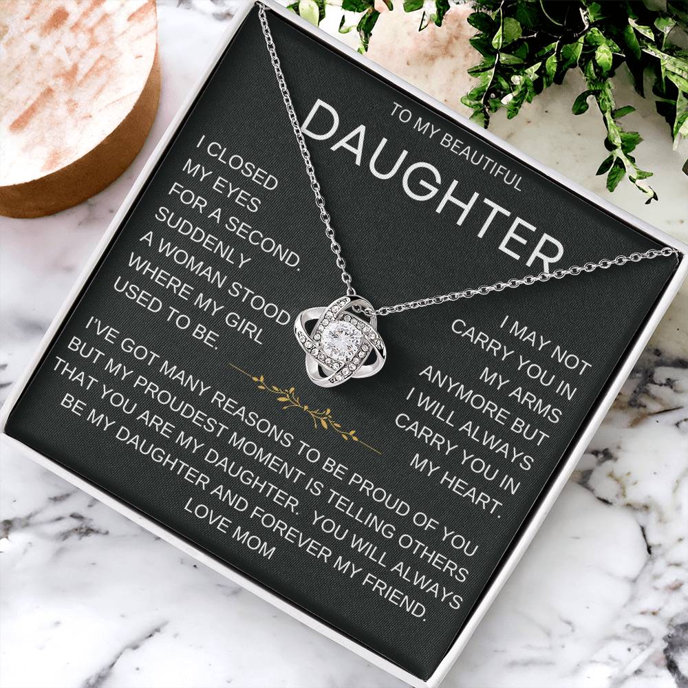 Forever Daughter Necklace Gift From Mom