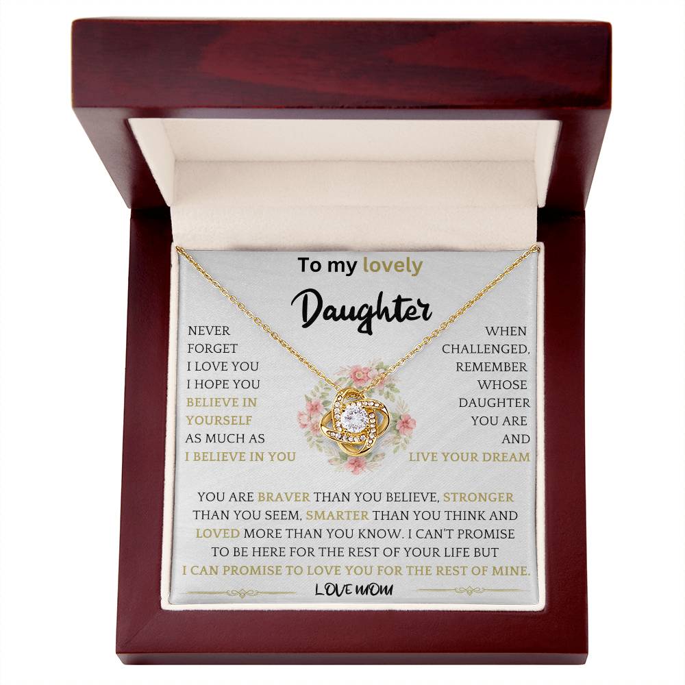 Live Your Dreams Necklace Gift For Daughter fbo