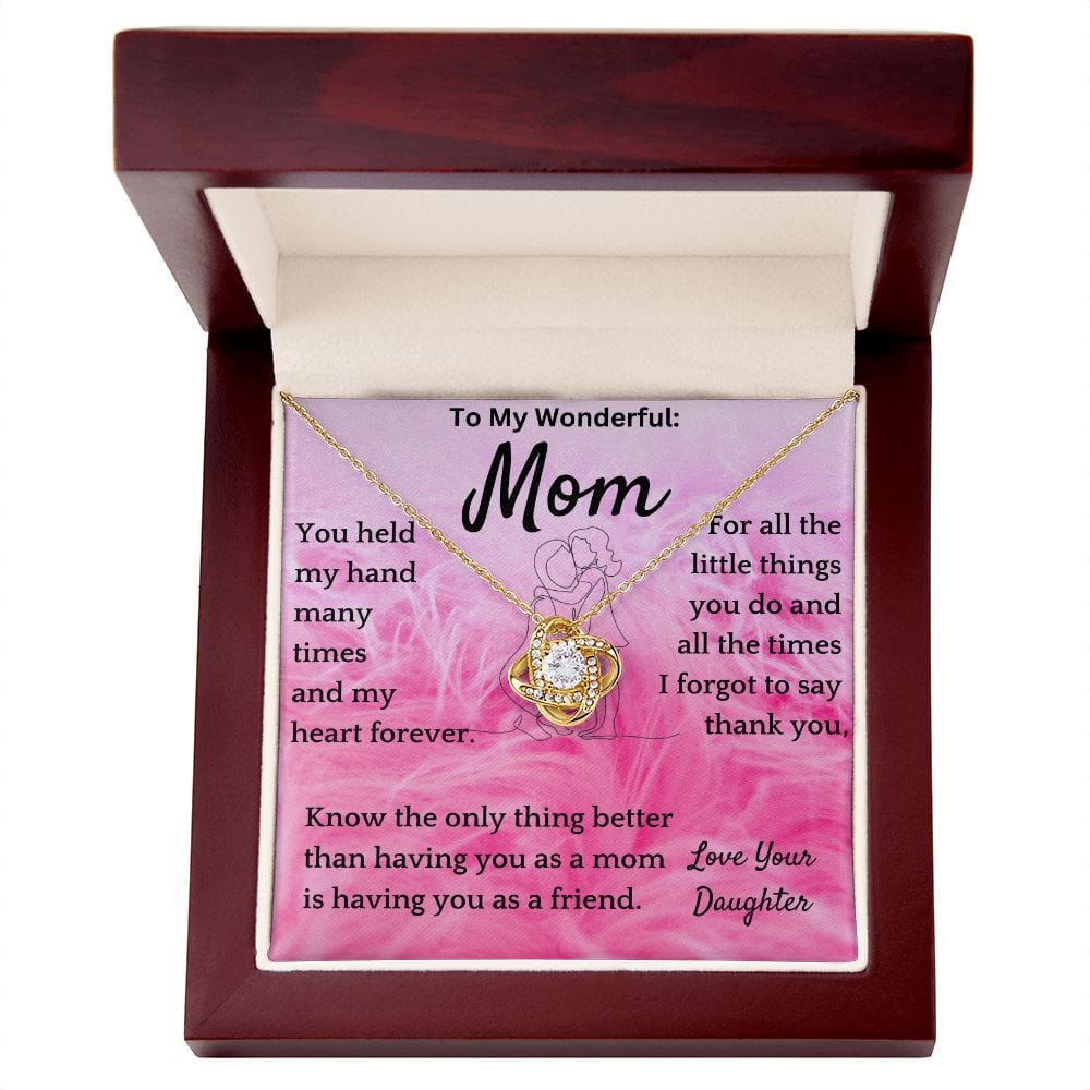 Mom As Friend Necklace Gift From Daughter