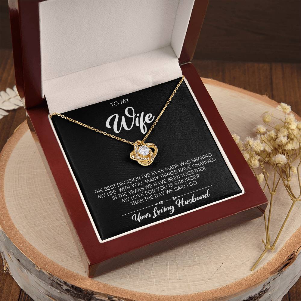 Best Decision Necklace Gift Wife