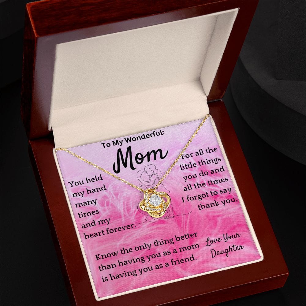 Mom As Friend Necklace Gift From Daughter