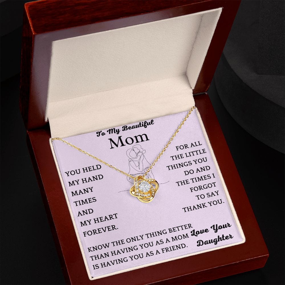 Held My Heart Necklace Gift For Mom