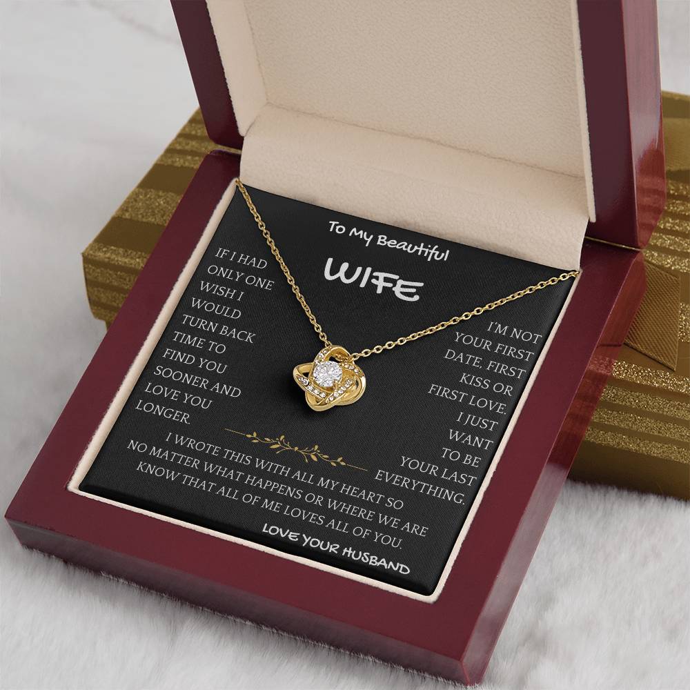 First Kiss Necklace Gift Wife