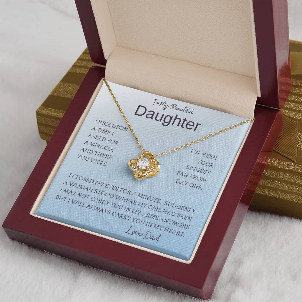 Carry In Arms Necklace Gift For Daughter From Dad