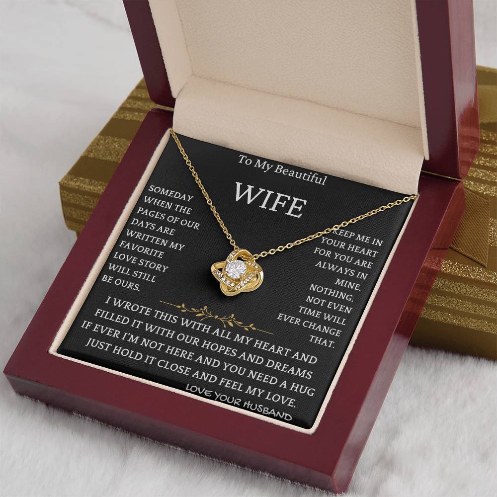 Heartfelt Wife Gift Necklace