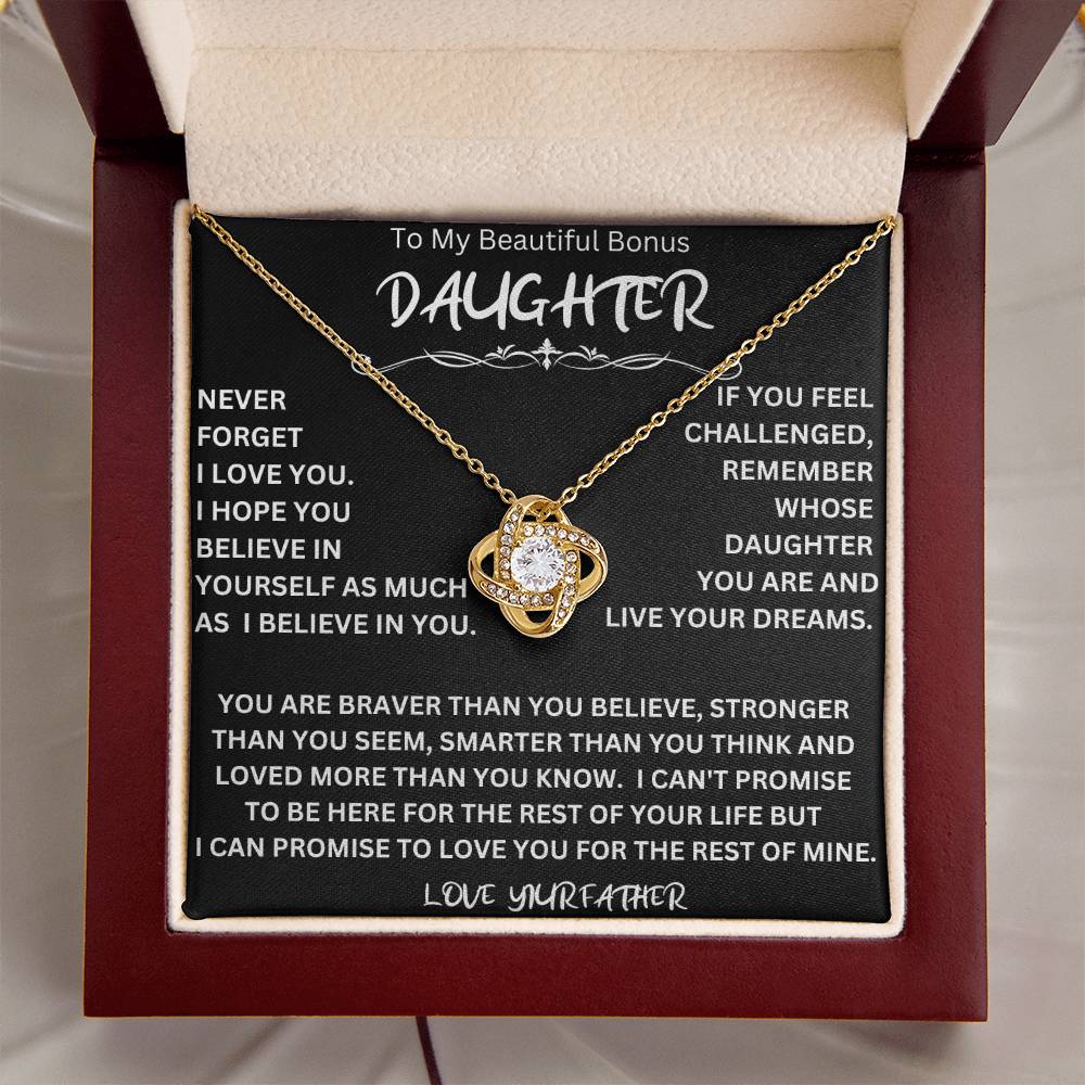 Bonus Daughter Necklace Father