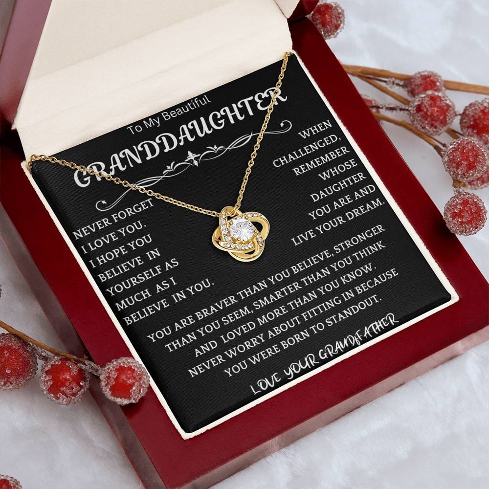 Live Your Dreams Necklace Gift From Grandfather