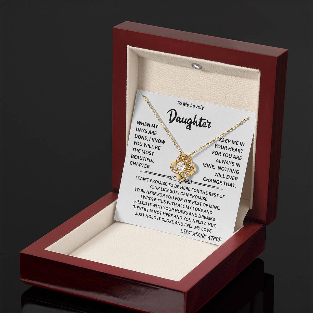 Beautiful Chapter Necklace Gift For Daughter