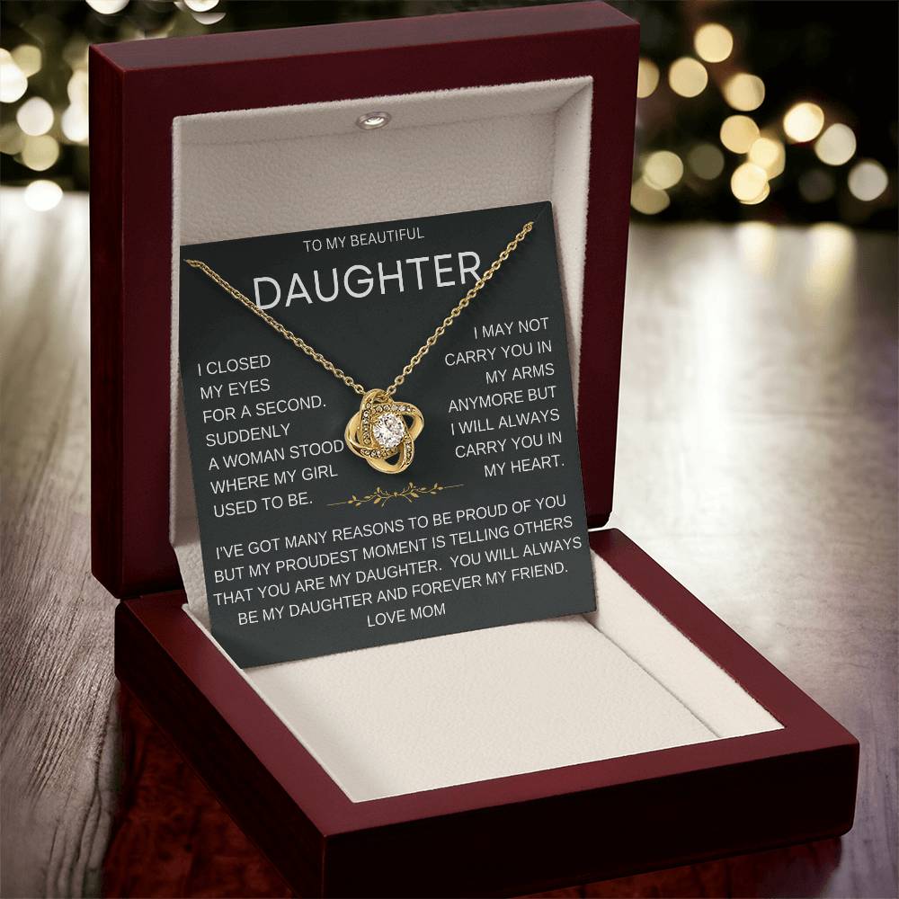 Forever Daughter Necklace Gift From Mom