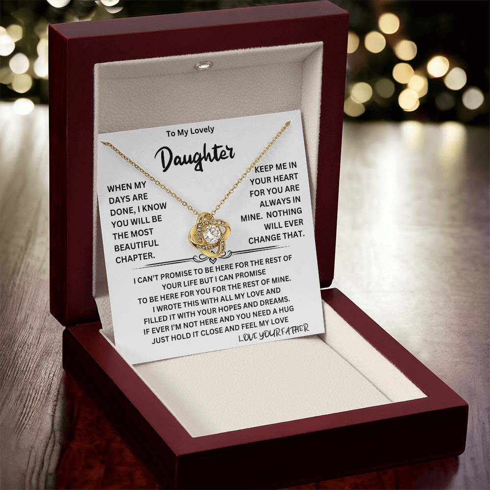 Beautiful Chapter Necklace Gift For Daughter