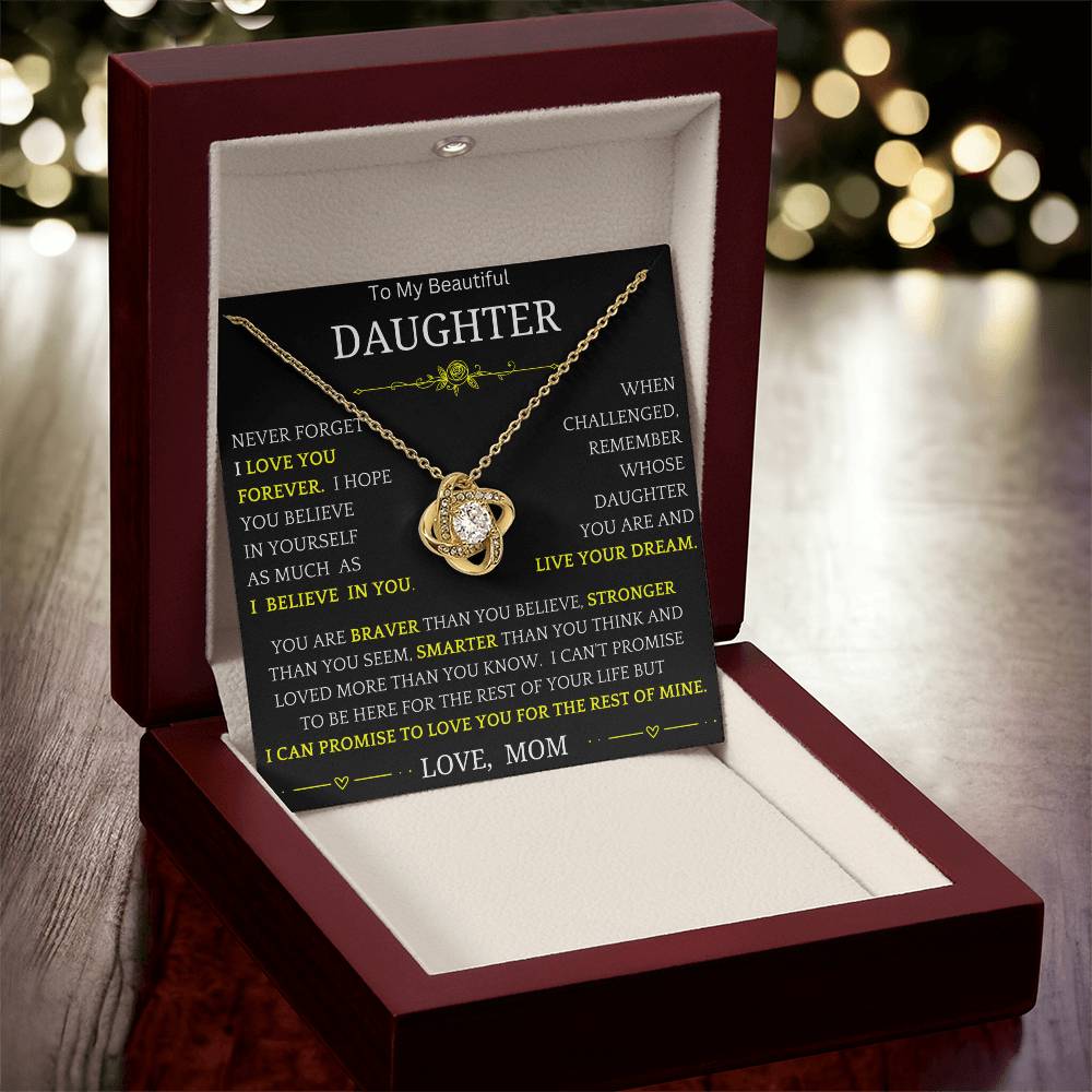 Live Your Dreams Necklace Gift For Daughter bwy3