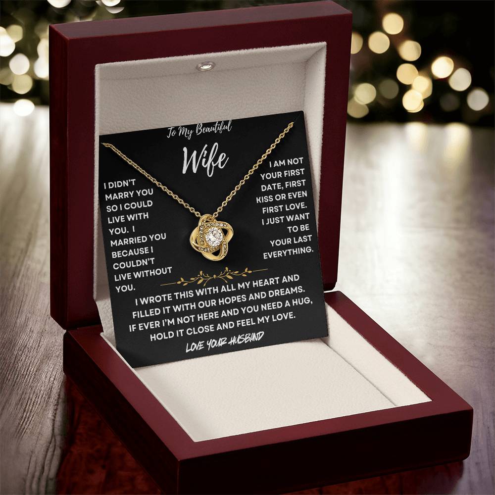 Not Without You Necklace Gift For Wife