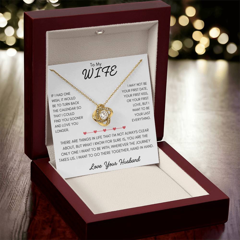 Turn Back Time Necklace Gift Wife