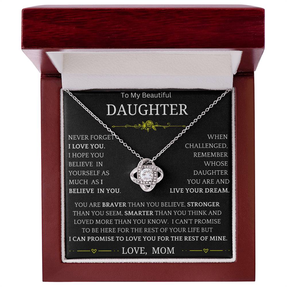 Live Your Dreams Necklace Gift For Daughter bwy