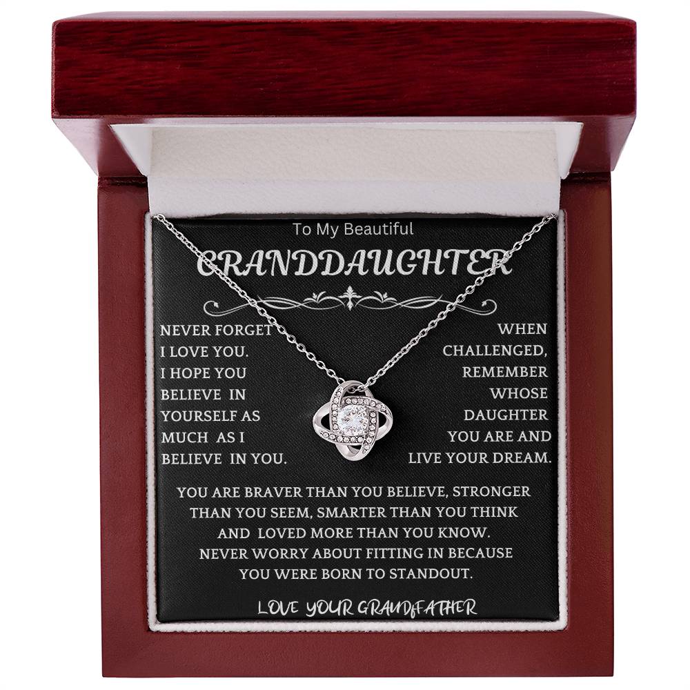 Live Your Dreams Necklace Gift From Grandfather