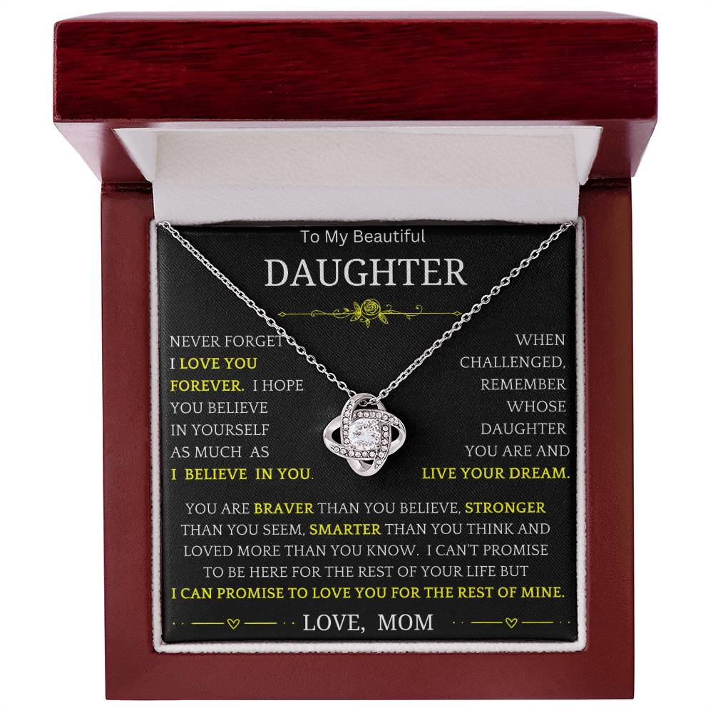 Live Your Dreams Necklace Gift For Daughter bwy3