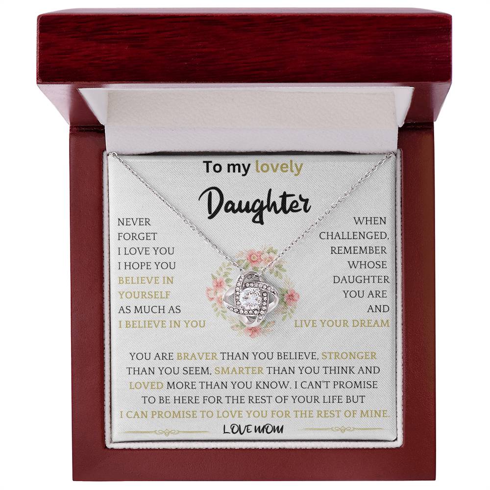 Live Your Dreams Necklace Gift For Daughter fbo