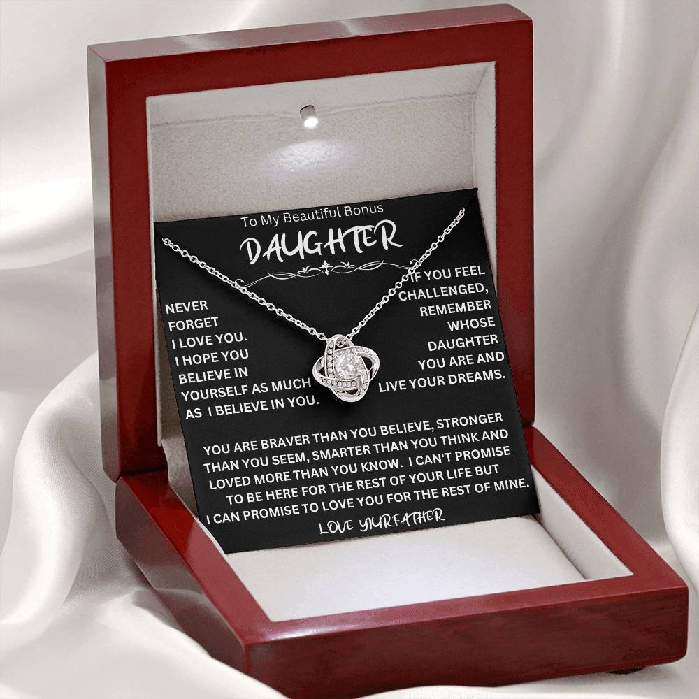 Bonus Daughter Necklace Father