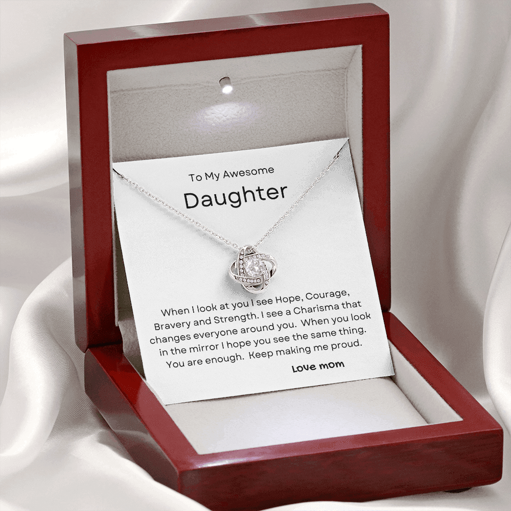 You Are Enough Necklace From Mom