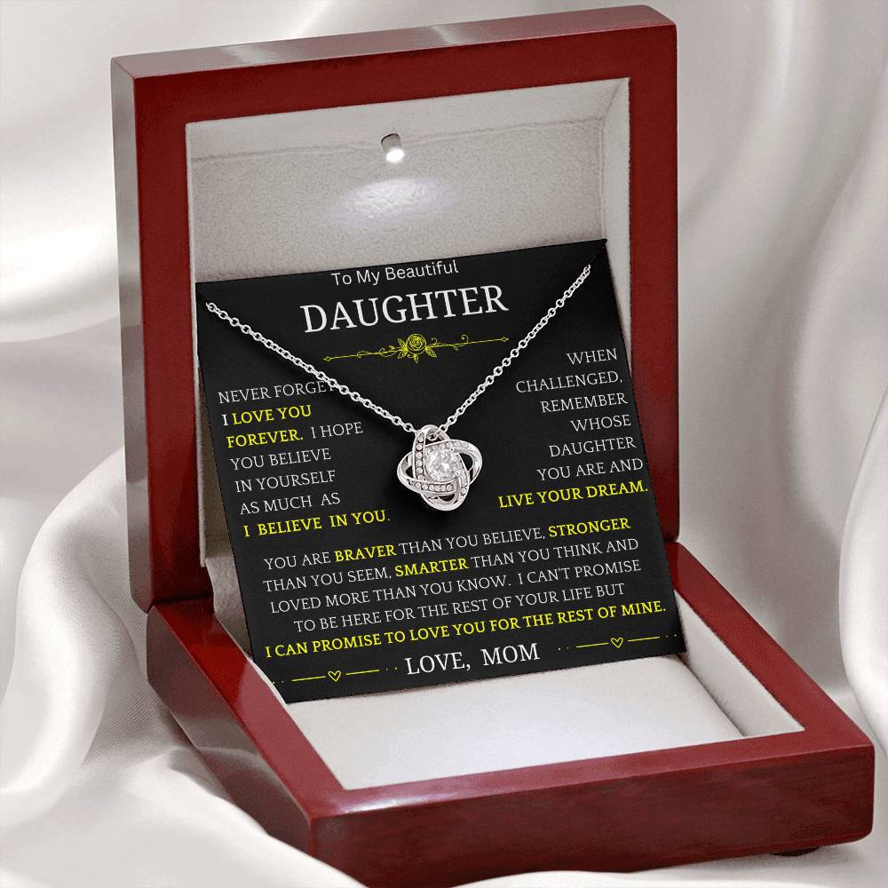 Live Your Dreams Necklace Gift For Daughter bwy3