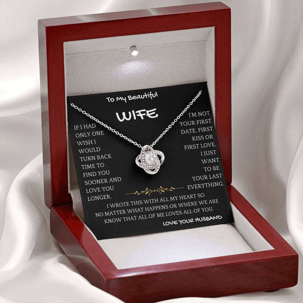 First Kiss Necklace Gift Wife