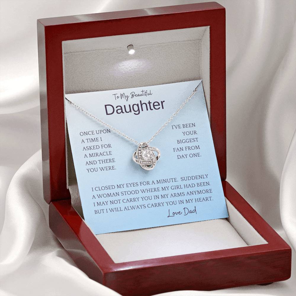 Carry In Arms Necklace Gift For Daughter From Dad