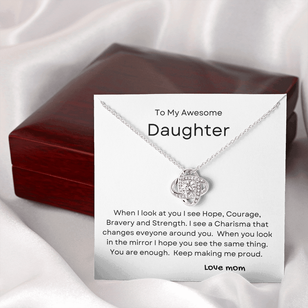 You Are Enough Necklace From Mom