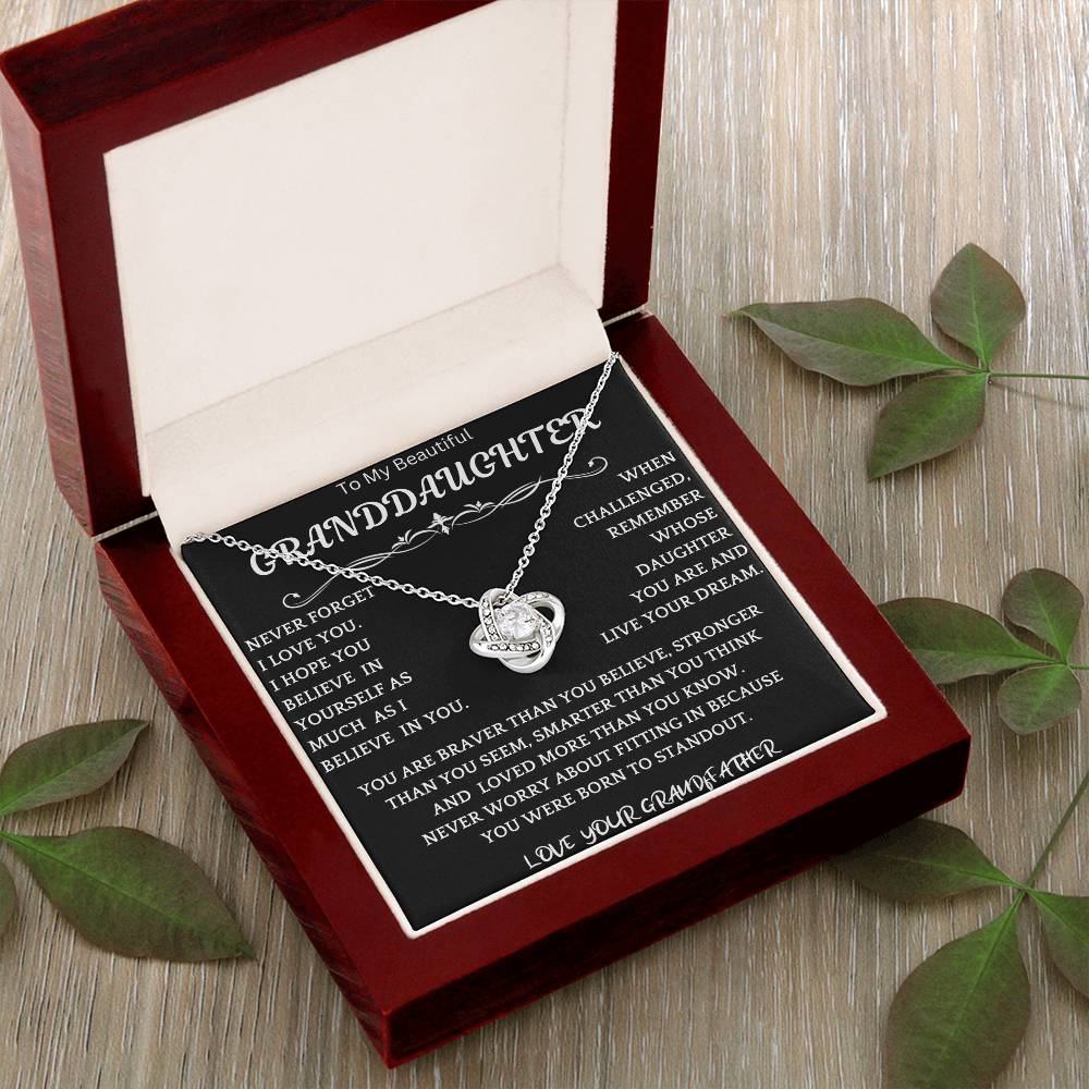 Live Your Dreams Necklace Gift From Grandfather