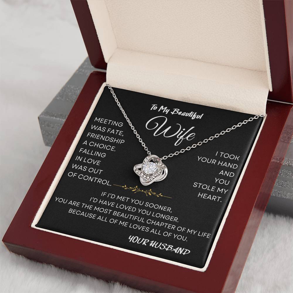 Beautiful Chapter Necklace Gift Wife