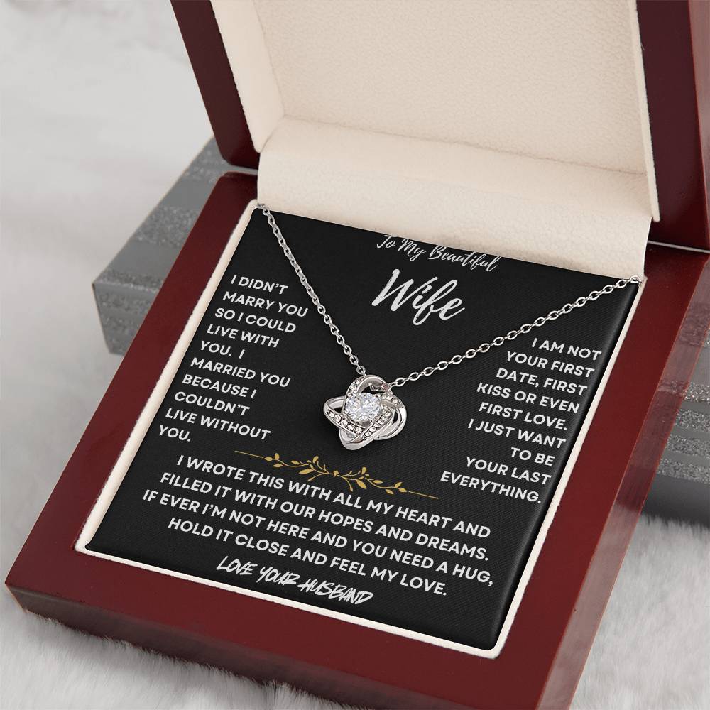 Not Without You Necklace Gift For Wife